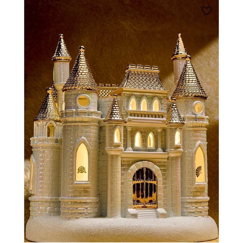 Bath and Body Works Disney Princess Light-up Castle With 3 Wick Candle Holder